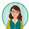 Human support icon, friendly representative assisting